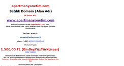 Desktop Screenshot of apartmanyonetim.com